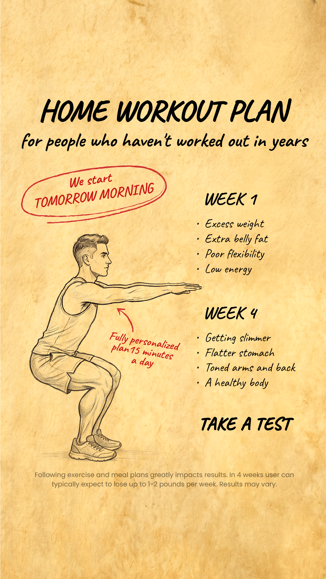 Male Calisthenics Challenge Facebook ad