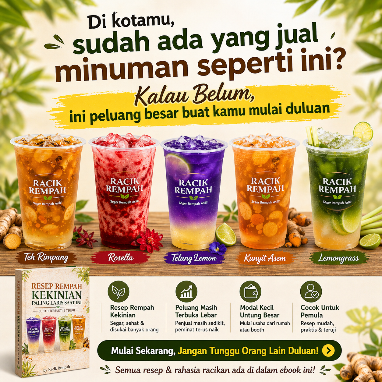 Racik Rempah Facebook ad: Penjual masih sedikit