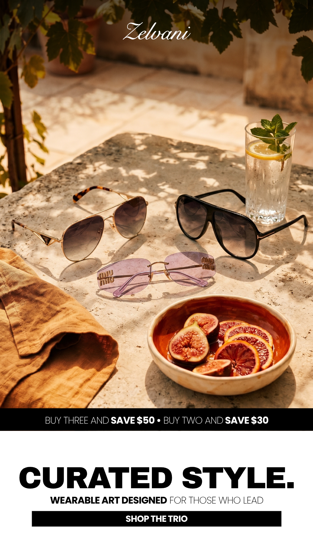 Zelvani Facebook ad: Designer Eyewear, A Fraction of Retail