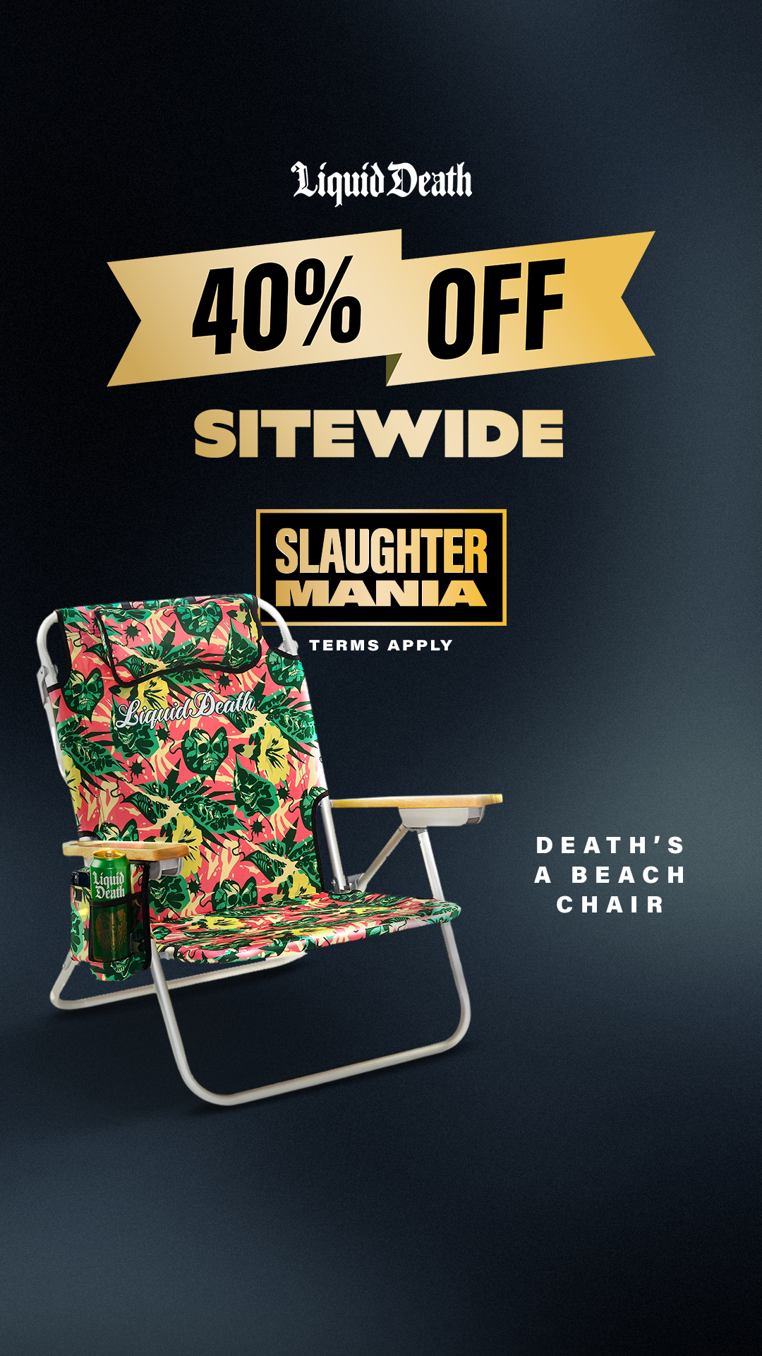 Liquid Death Facebook ad