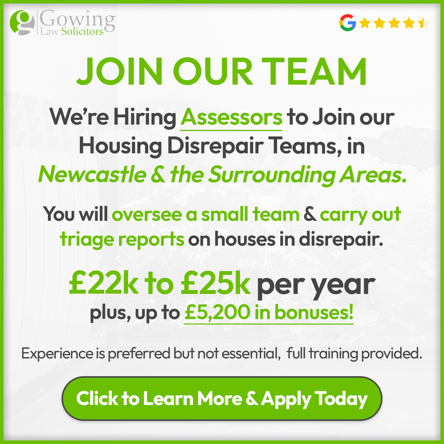 Gowing Law UK Facebook ad