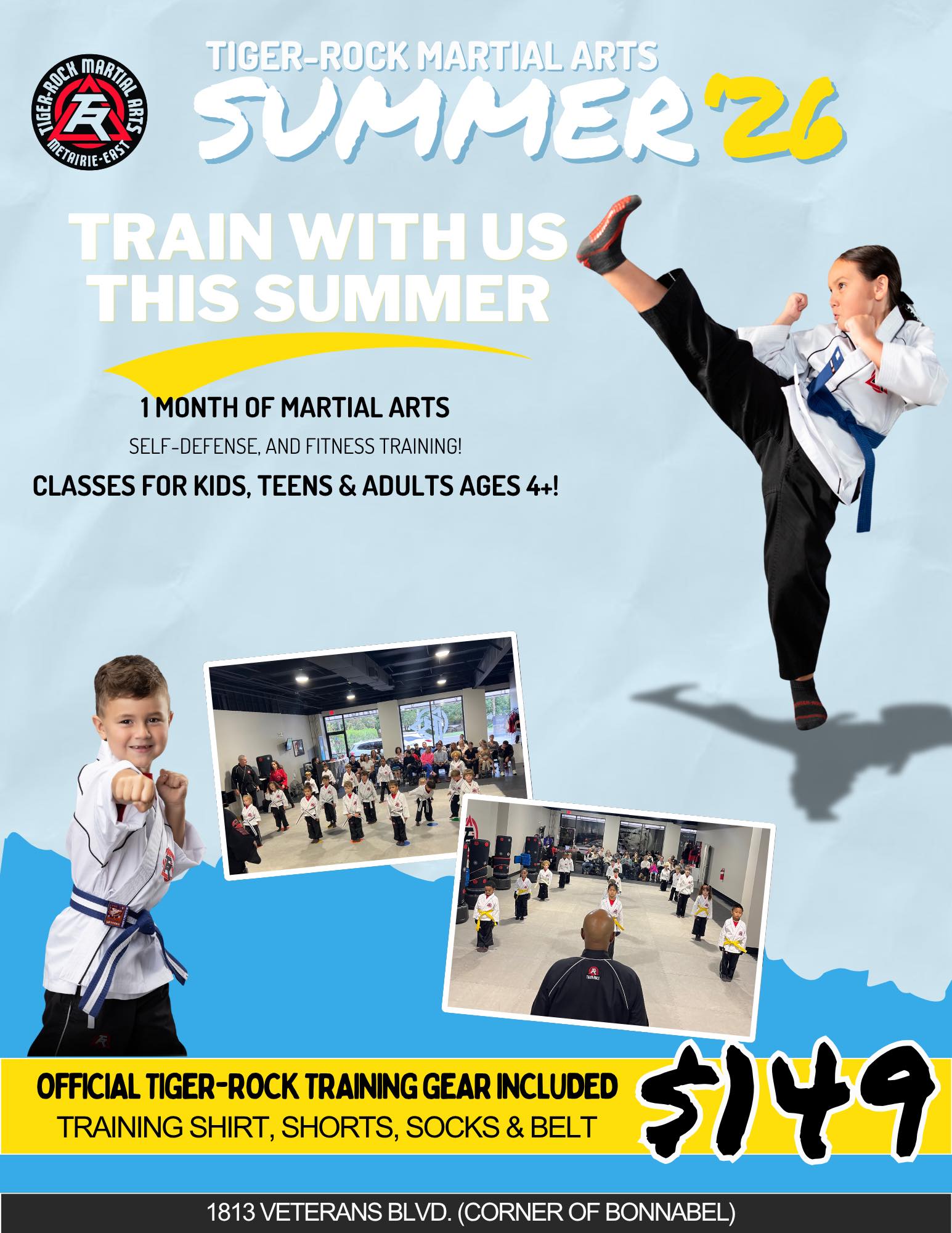 Tiger-Rock Martial Arts of Metairie-East Facebook ad: Tiger-Rock App
