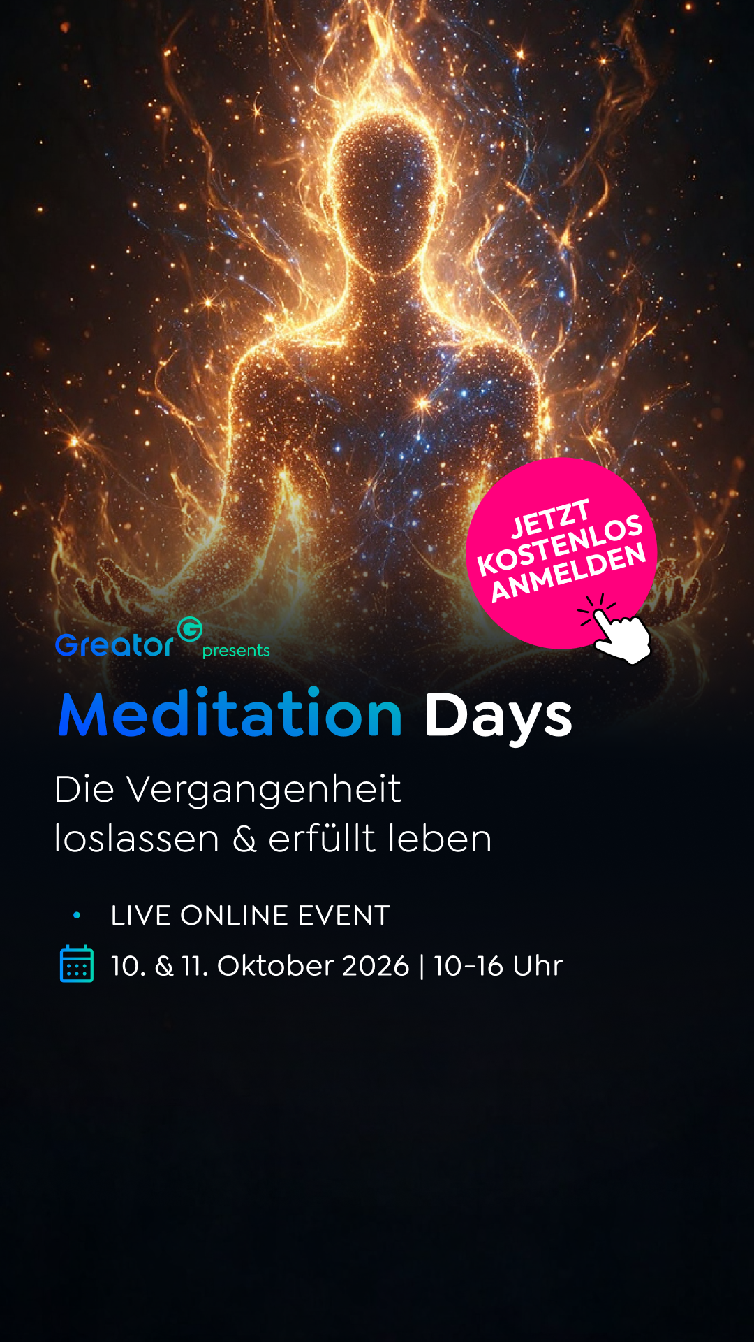 Greator Facebook ad: Kostenlos: 10. + 11. Oktober live