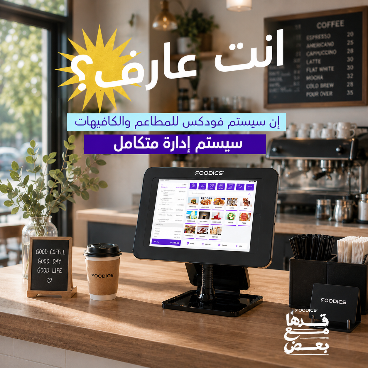 Foodics Egypt Facebook ad: عارف يعني إيه كل حاجة في مطعمك تبقى…