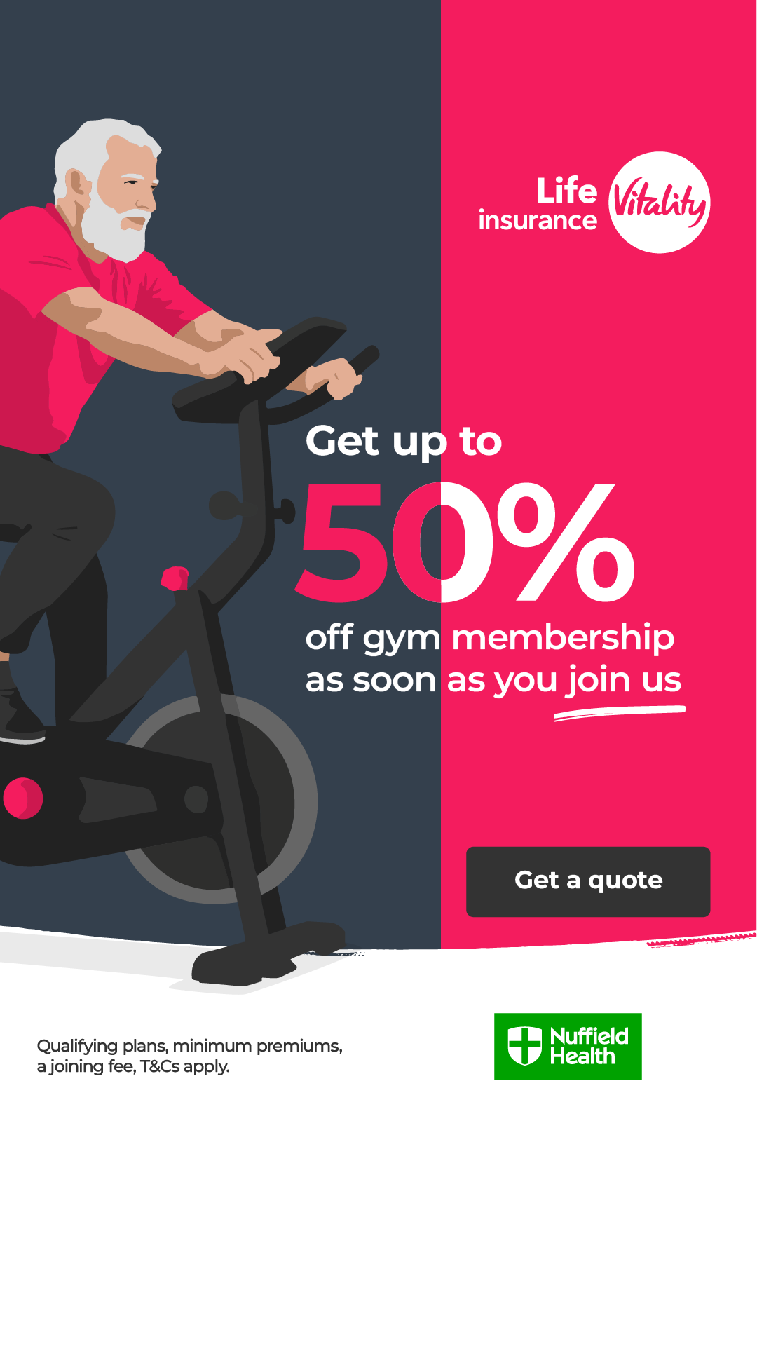 Vitality UK Facebook ad