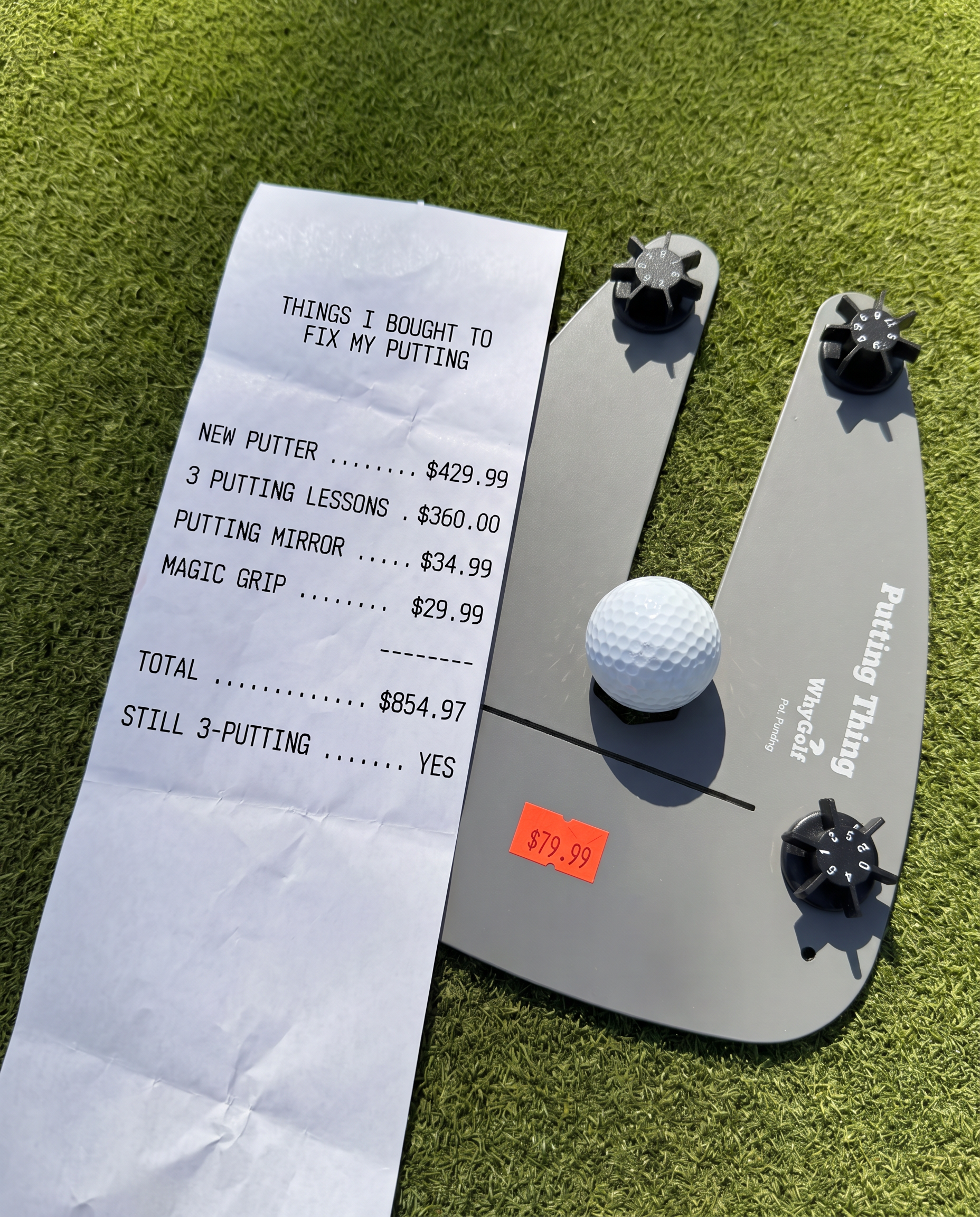 WhyGolf Facebook ad: Build a repeatable, consistent putting stroke
