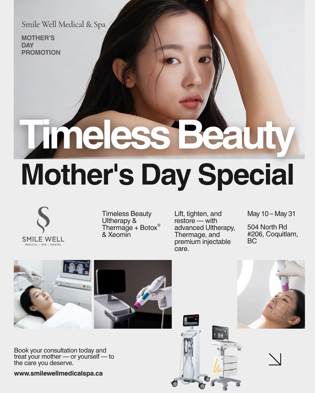 Smile Well Medical & Spa Facebook ad: Mother’s Day Special