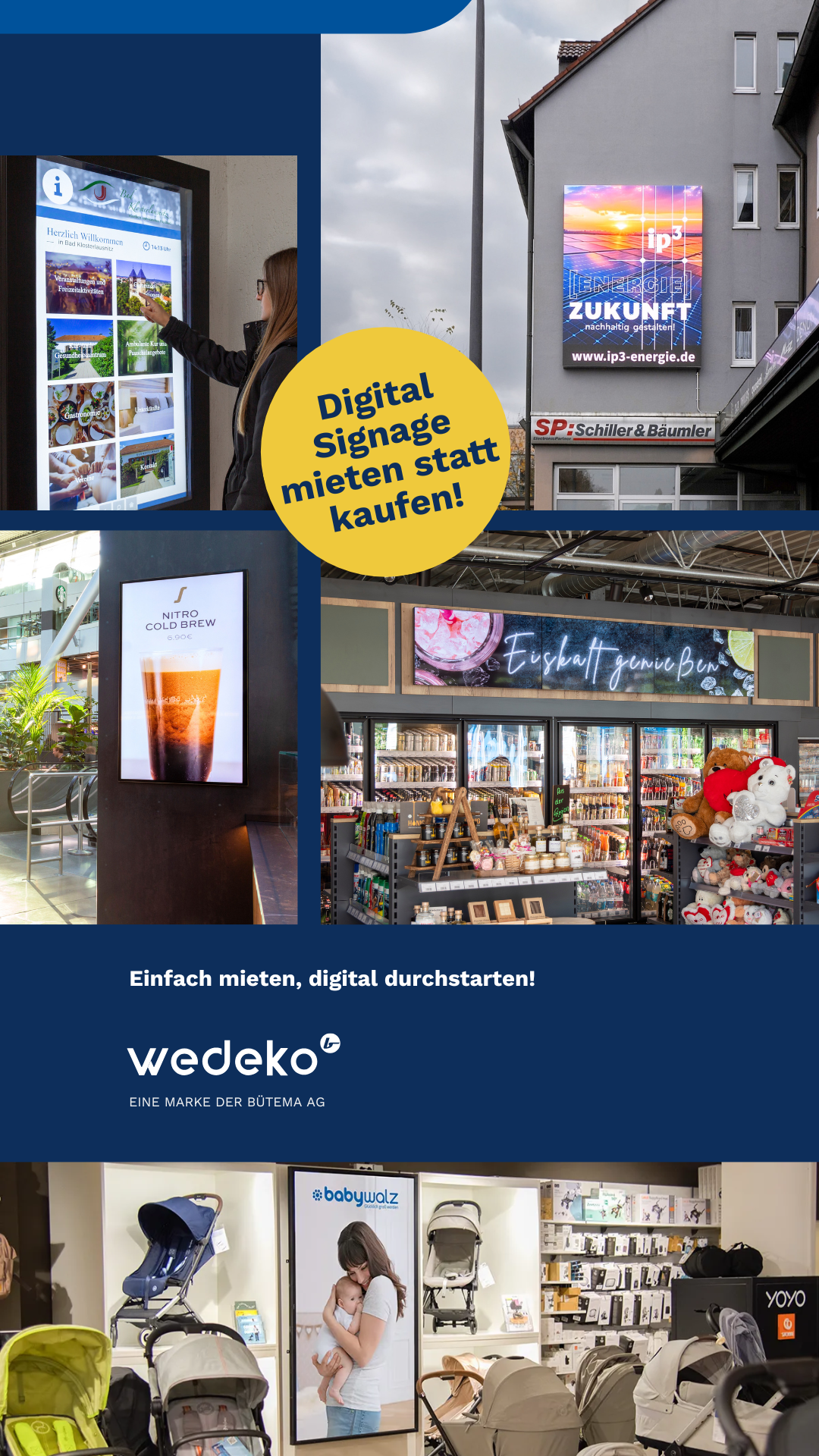 Wedeko - Digital Signage Facebook ad from Mar 23, 2026