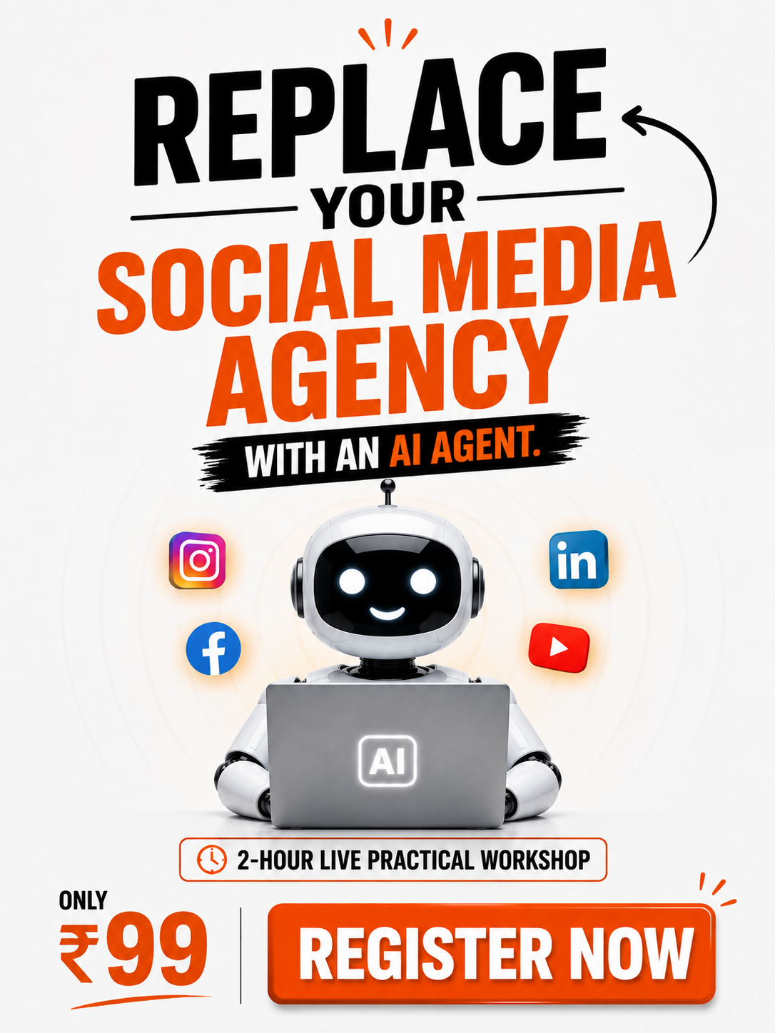 Social Seller Academy Facebook ad: Learn to Autmate Your Social Media using AI