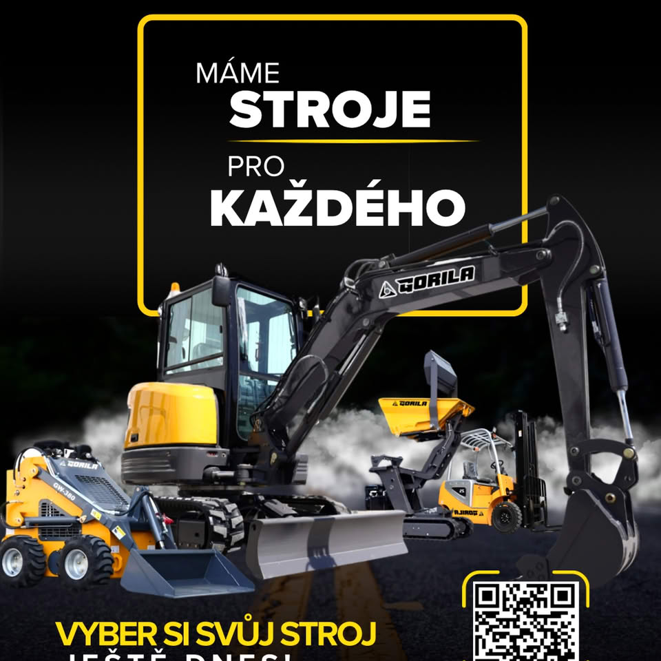 Gorilamachinery Facebook ad: Máme stroje pro každého!