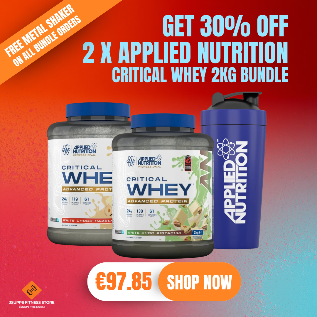 JSupps Fitness Store Facebook ad: Your Favorite Protein is Back in Stock!