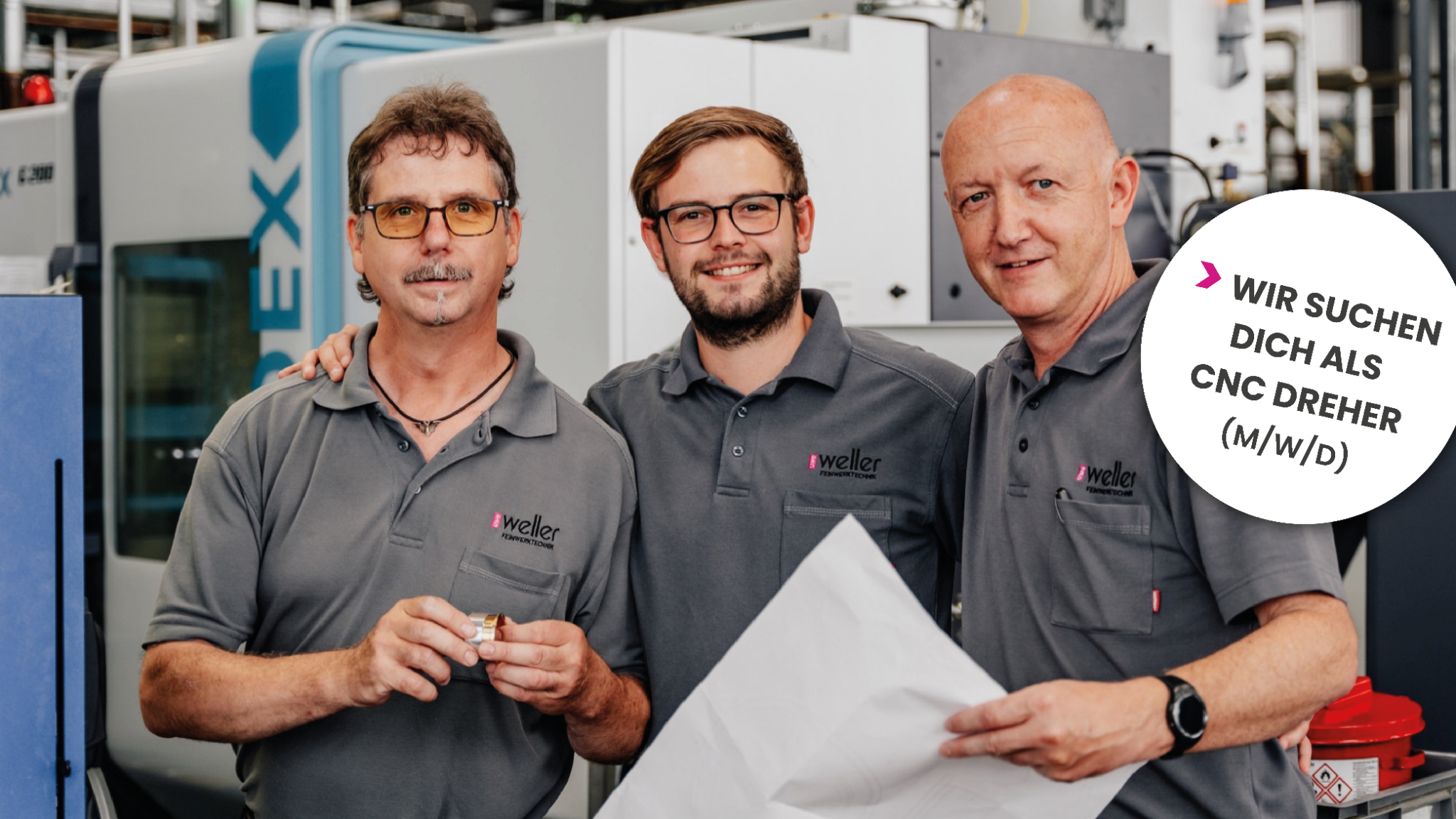 Uwe Weller Feinwerktechnik GmbH Facebook ad: Wir suchen Verstärkung!