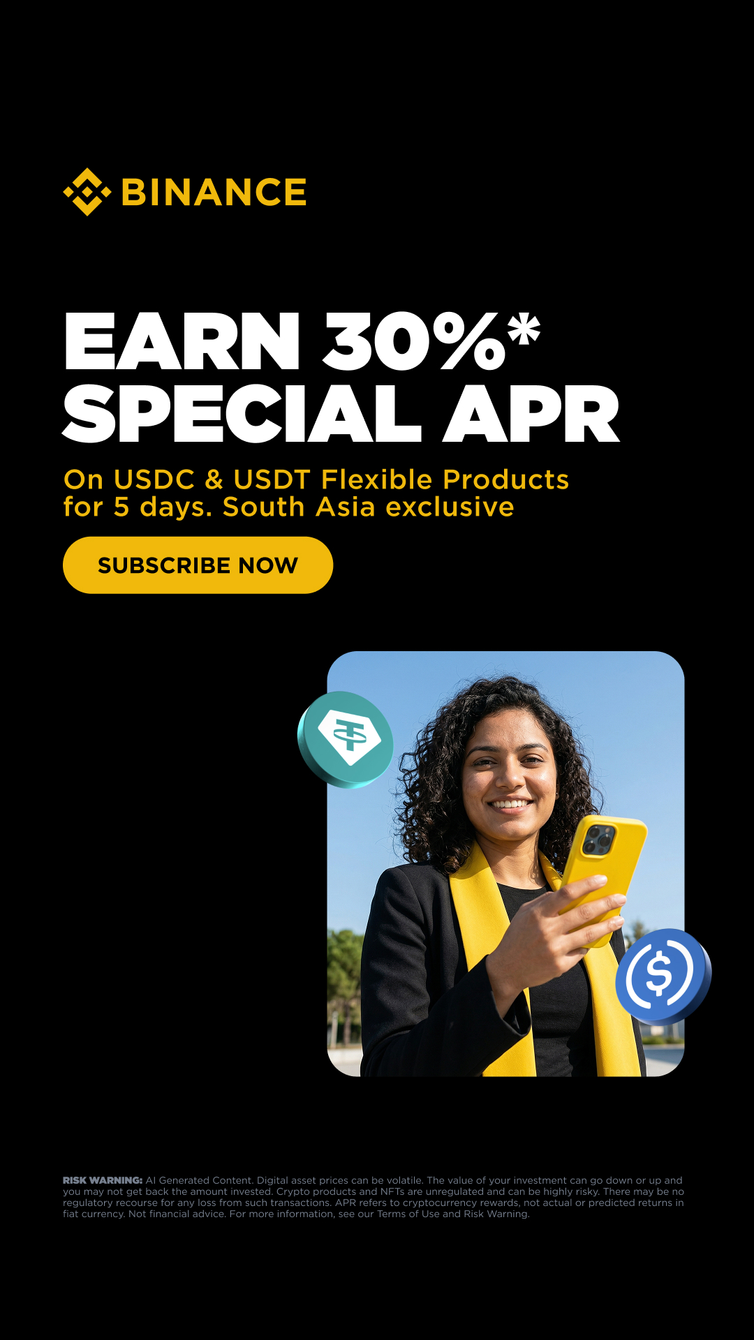 Binance Facebook ad