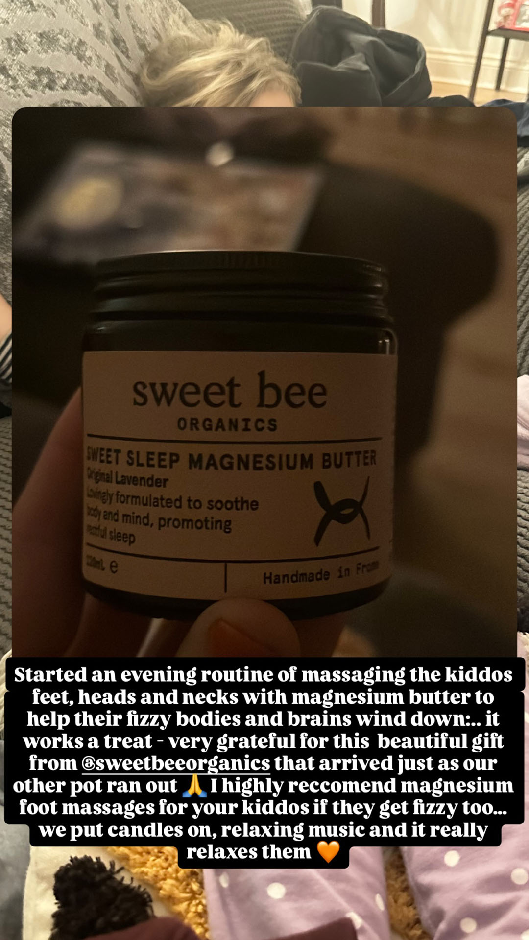 Sweet Bee Organics Facebook ad
