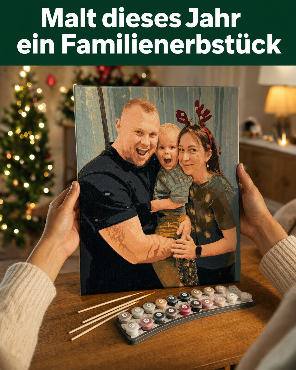 Davincified Germany Facebook ad: Dein Foto wird ein Unikat-Gemälde