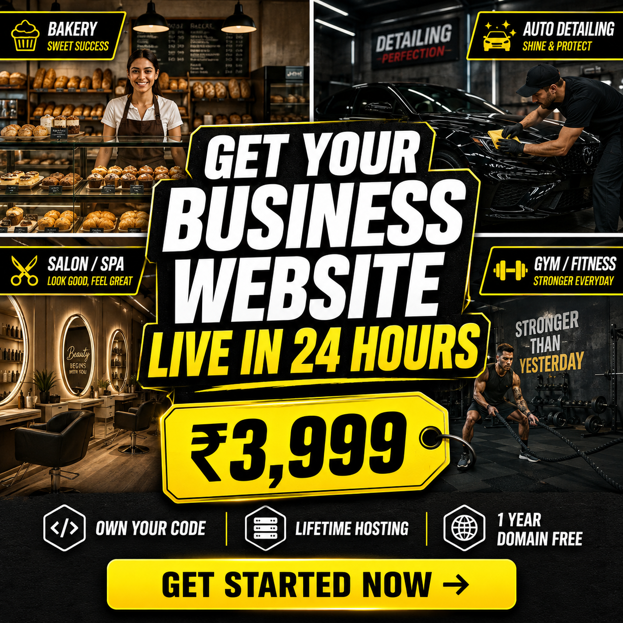 Syneptex Facebook ad: Professional Website for Your Business