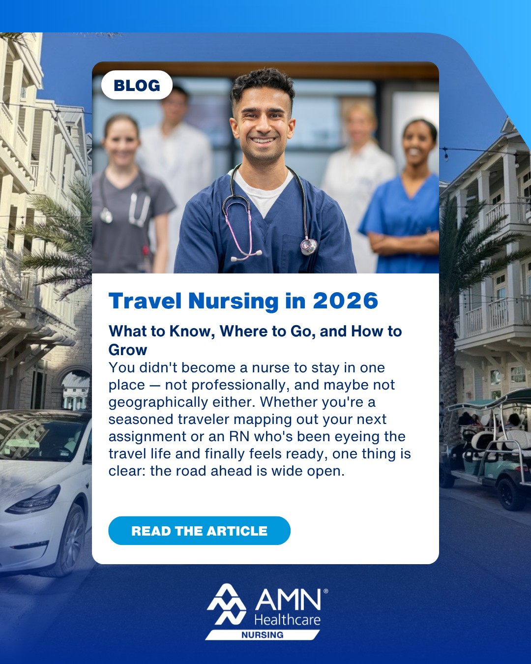 AMN Healthcare Nursing Facebook ad