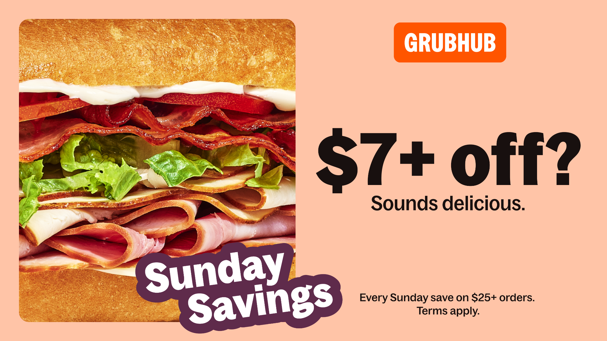 Grubhub Facebook ad