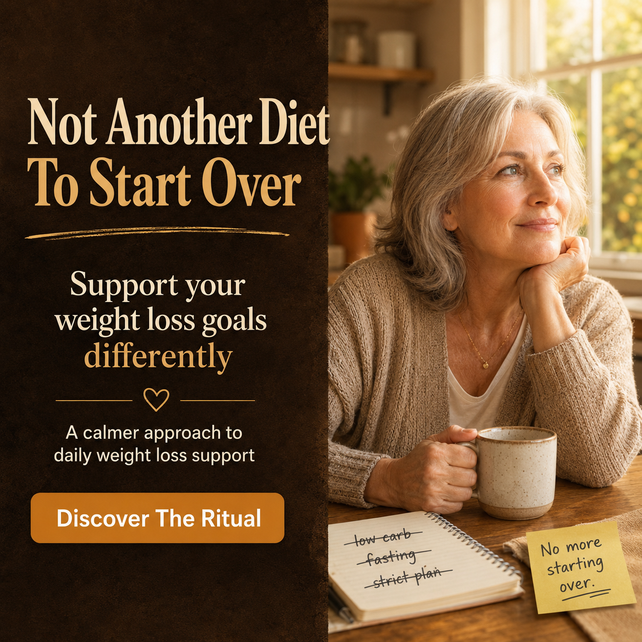 Dr Rebecca Collins - Weight Loss Coach Facebook ad: Not Another Harsh Fat-Burner