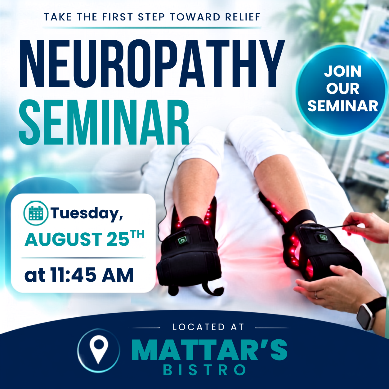 Cunico Health & Wellness Facebook ad: FREE Neuropathy Seminar