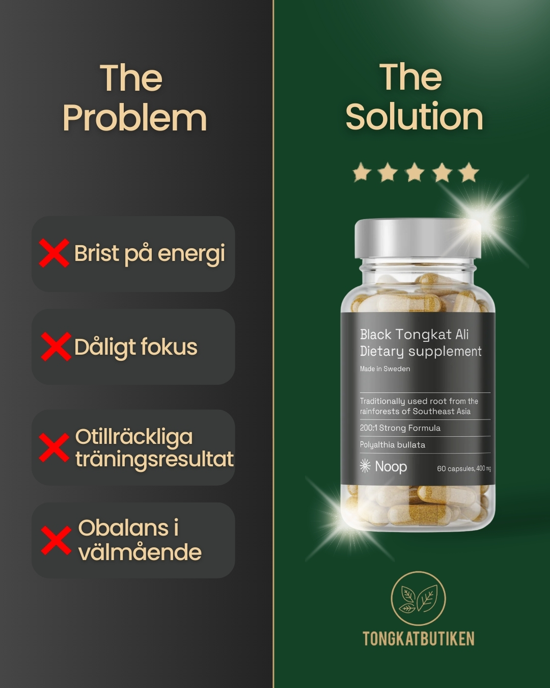 Tongkatbutiken Facebook ad