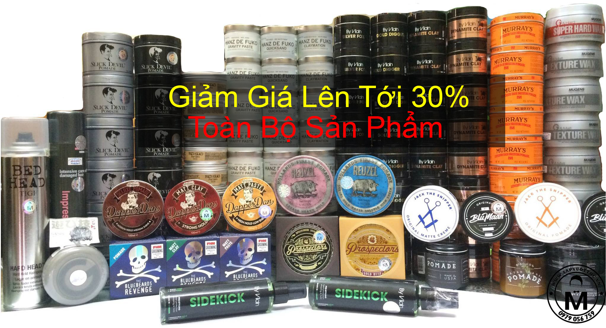Sáp Vuốt Tóc Nam - Minh Tài Shop Facebook ad: lên tới 𝟑𝟎% toàn bộ sản phẩm