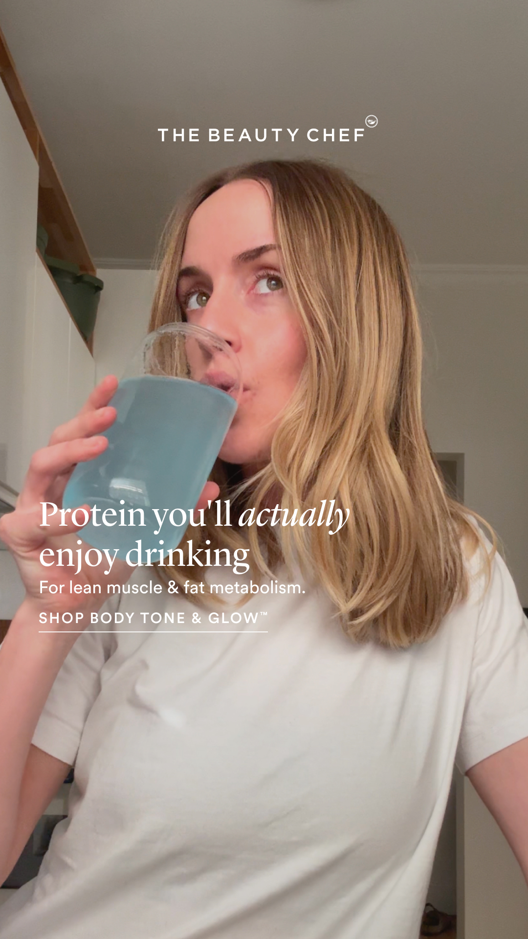 The Beauty Chef Facebook ad: Protein, made for women