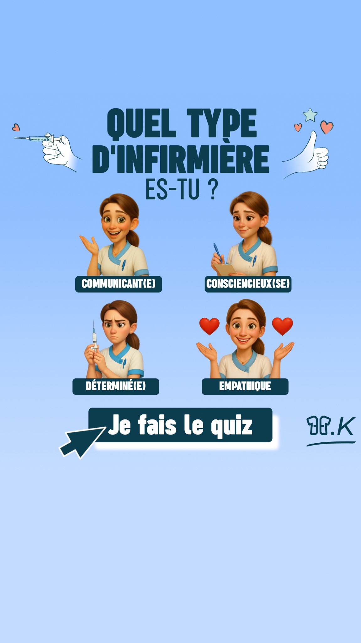 Charlotte K - Évolution et reconversion professionnelle après infirmière Facebook ad