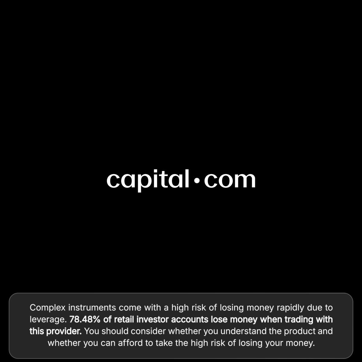 Capital.com International Facebook ad: MT4 & MT5 integrated