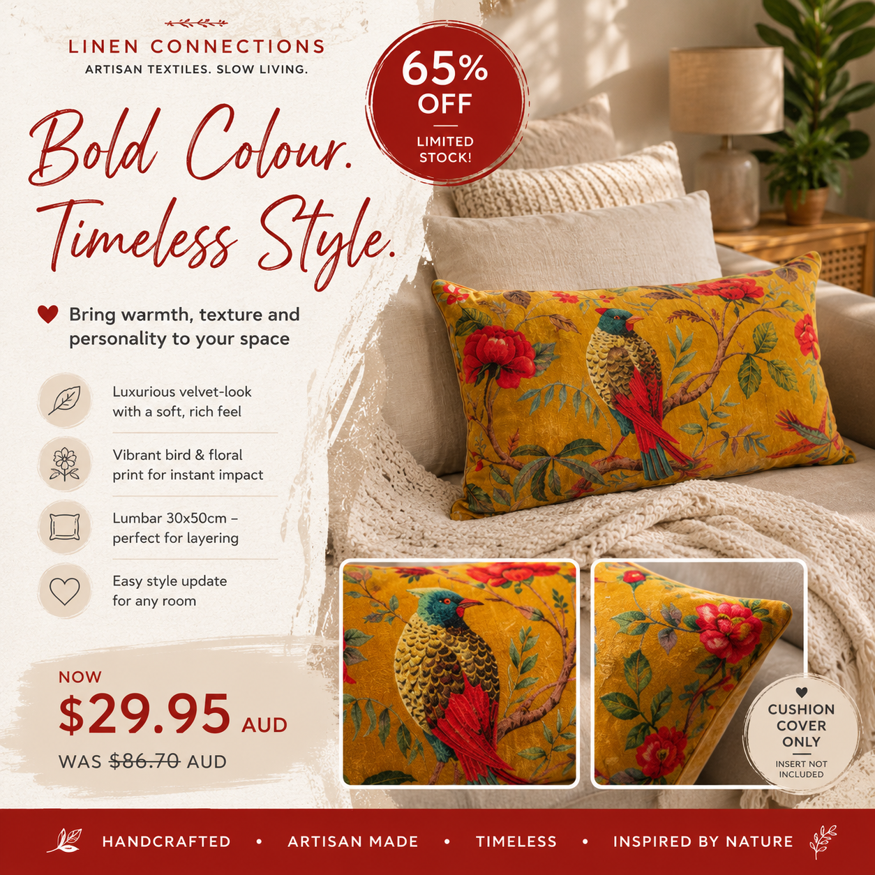 Linen Connections Facebook ad