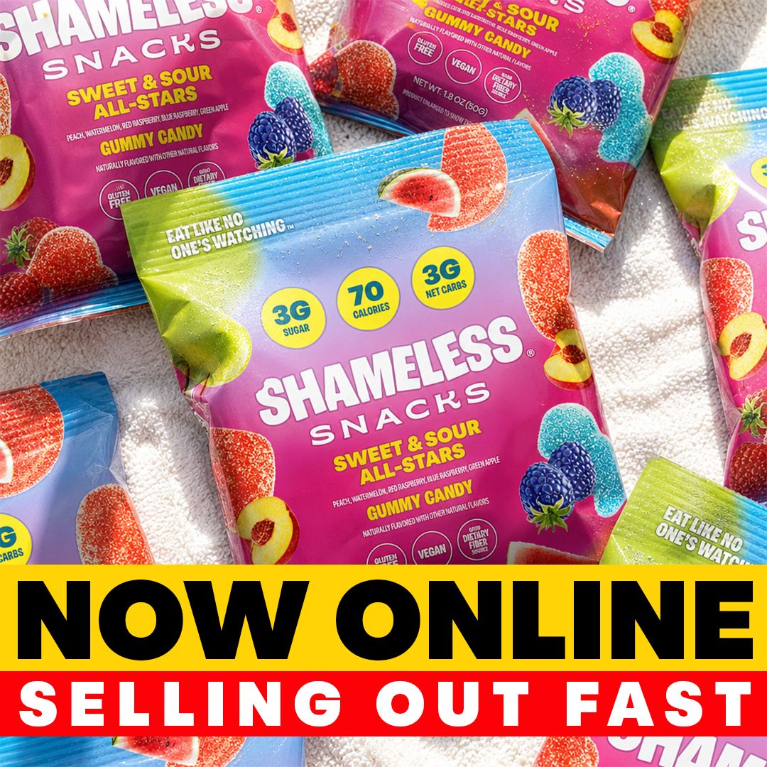 Shameless Snacks Facebook ad