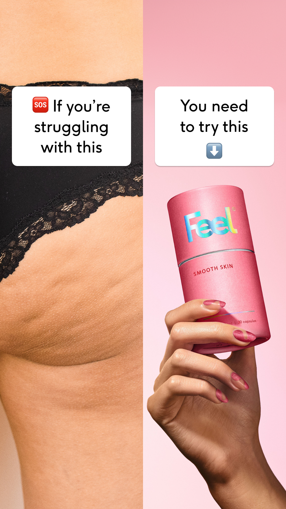Feel Facebook ad