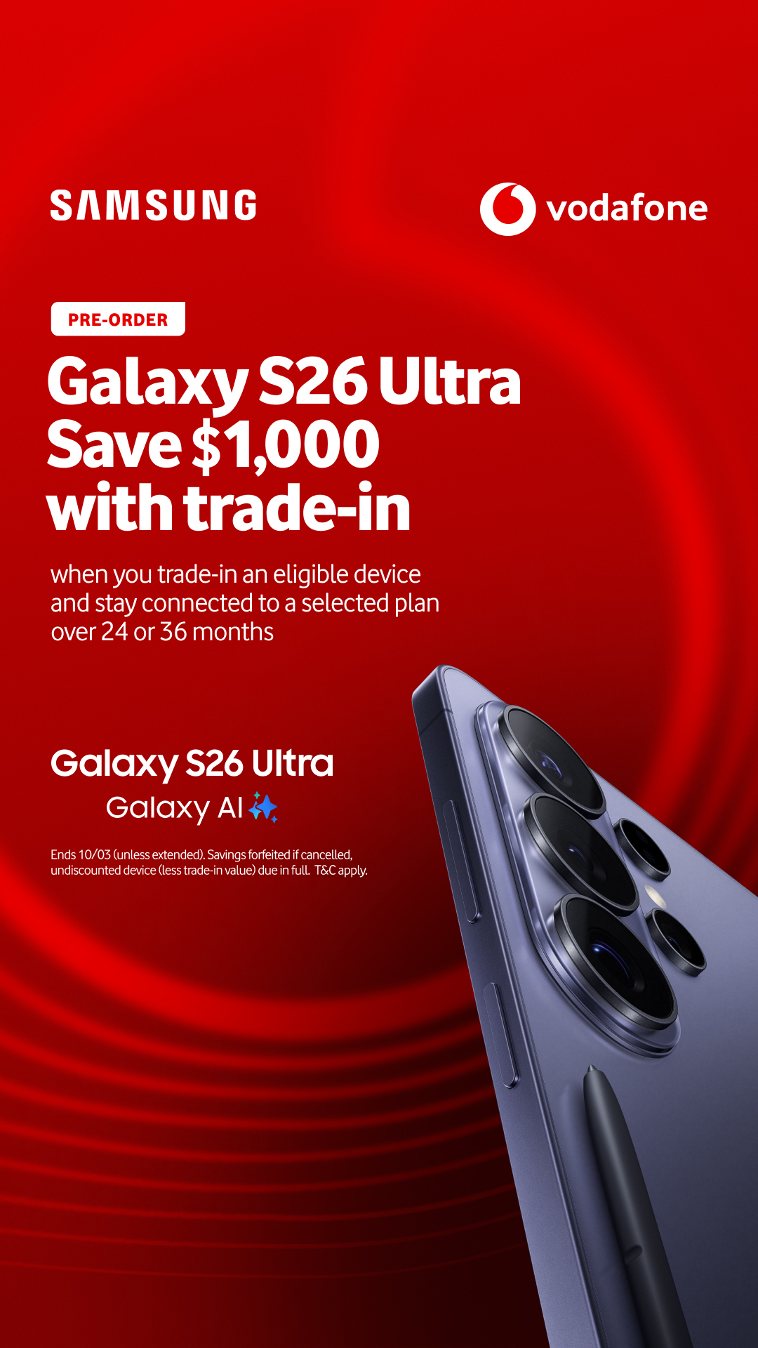 Vodafone Australia Facebook ad