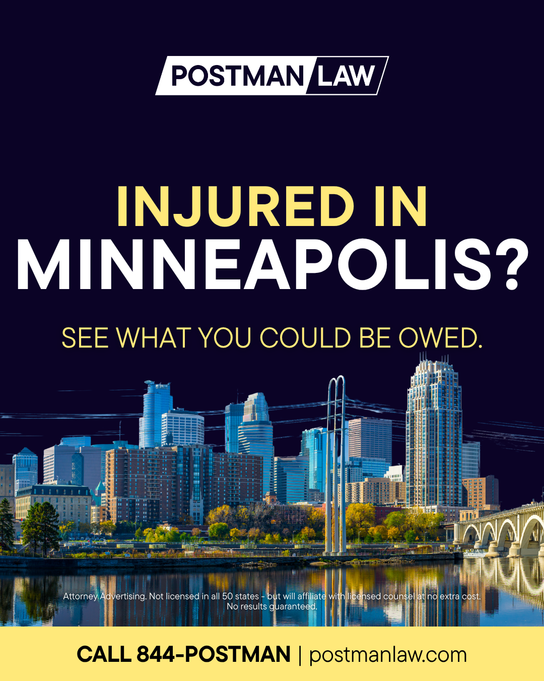 Postman Law Facebook ad