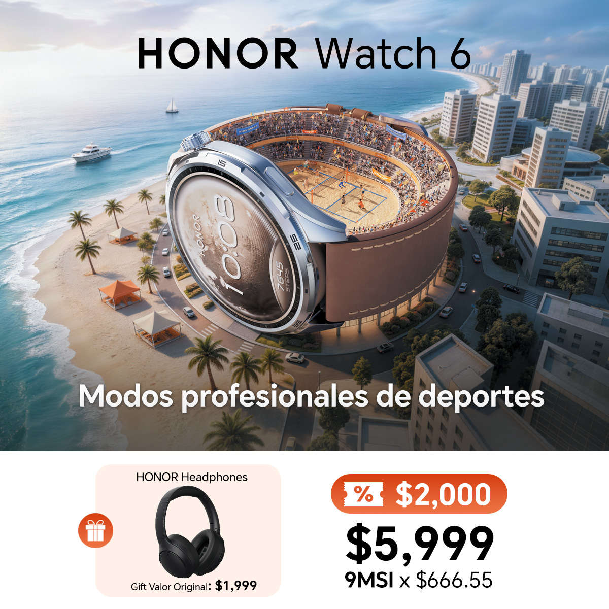 HONOR México Facebook ad: Solo en Tienda Online HONOR