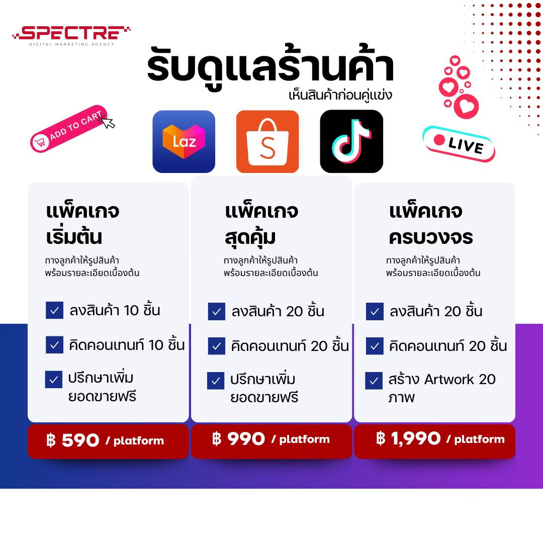 Spectre Digital Marketing Agency Facebook ad: มีสินค้าแล้วแต่ลงขายไม่เป็น ให้เราช่วยคุณลงสินค้าภายใน 24…