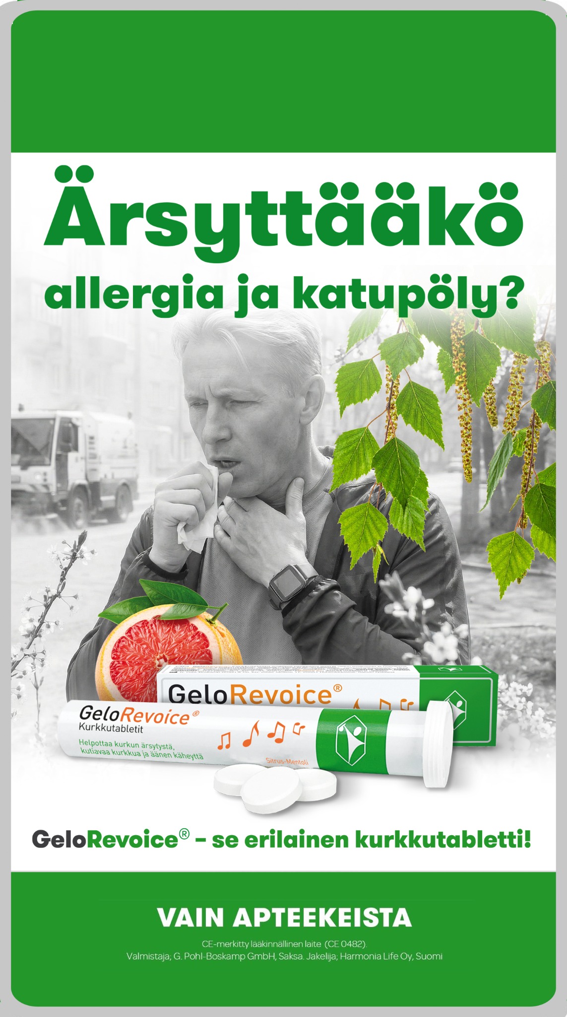 GeloRevoice Suomi Facebook ad