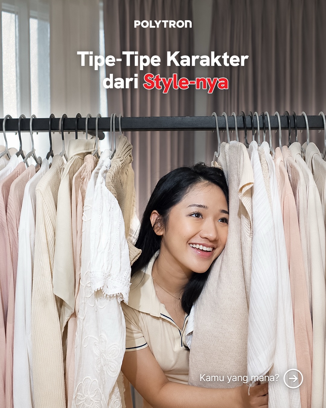 Polytron Homes Facebook ad: Dari cara kamu nge-style outfit, ternyata bisa keliatan…