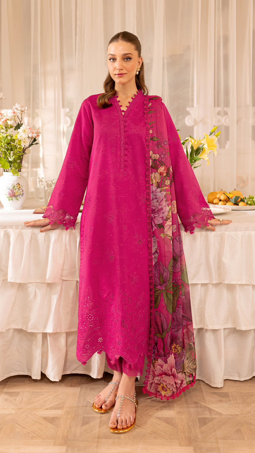Farasha Facebook ad: Elevate your style with 𝐀𝐒𝐓𝐄𝐑,exquisite pink printed…
