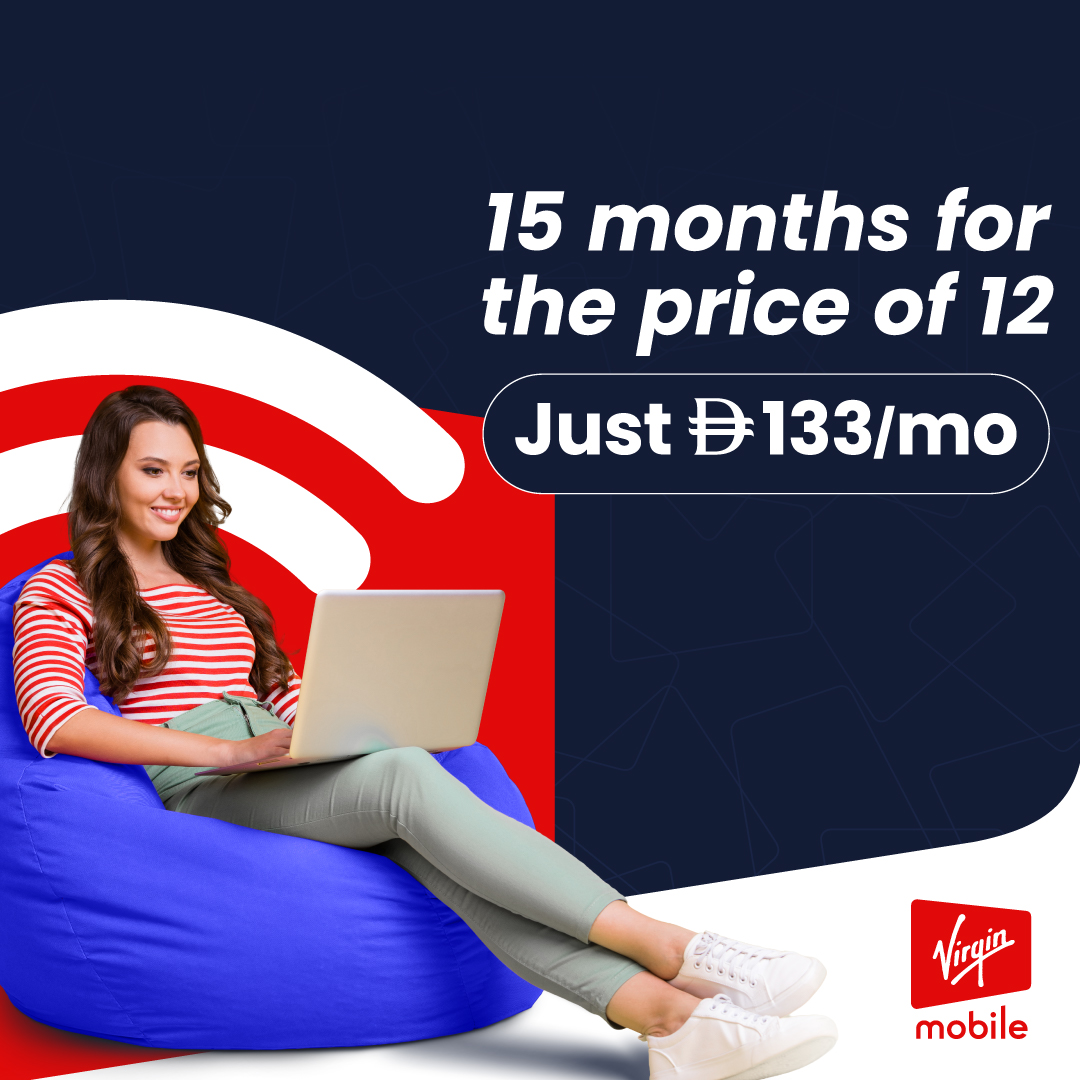 Virgin Mobile UAE Facebook ad