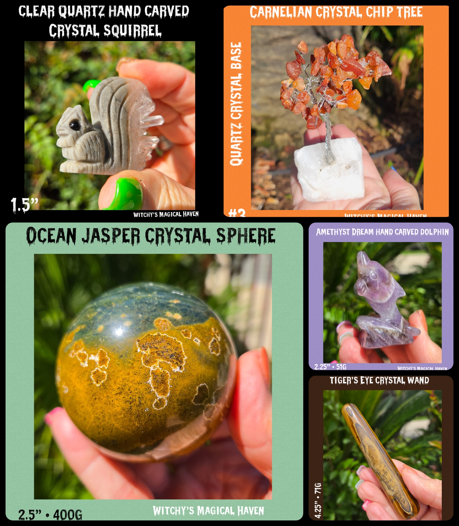 Witchy's Magical Haven Facebook ad: Witchy’s Magical Haven a Veteran Owned Online Shop.