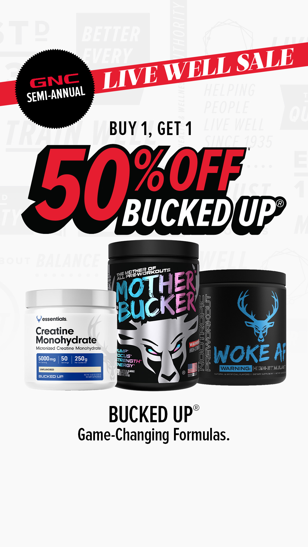 GNC Live Well Facebook ad