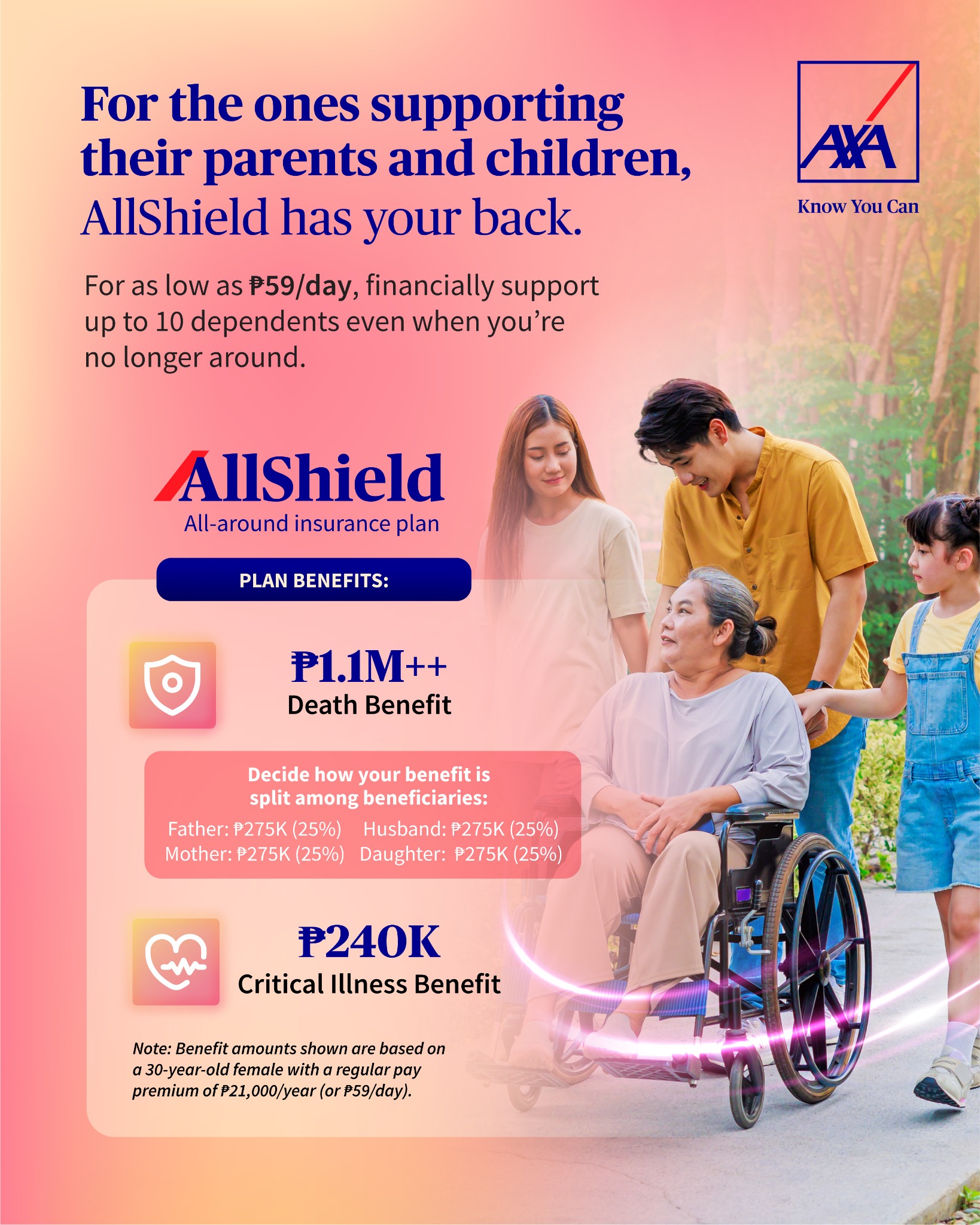 AXA Philippines Facebook ad