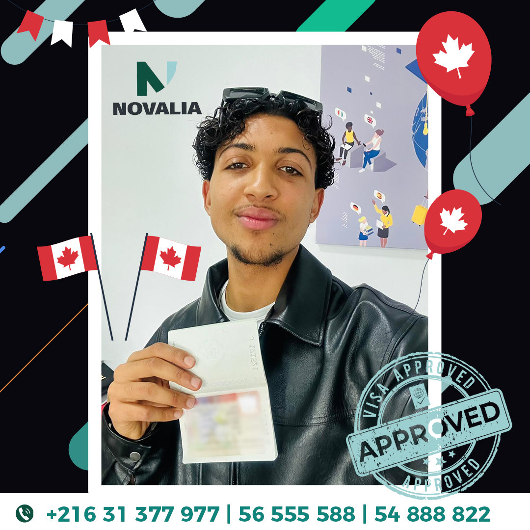 Novalia Facebook ad: Félicitations à notre cher client!
