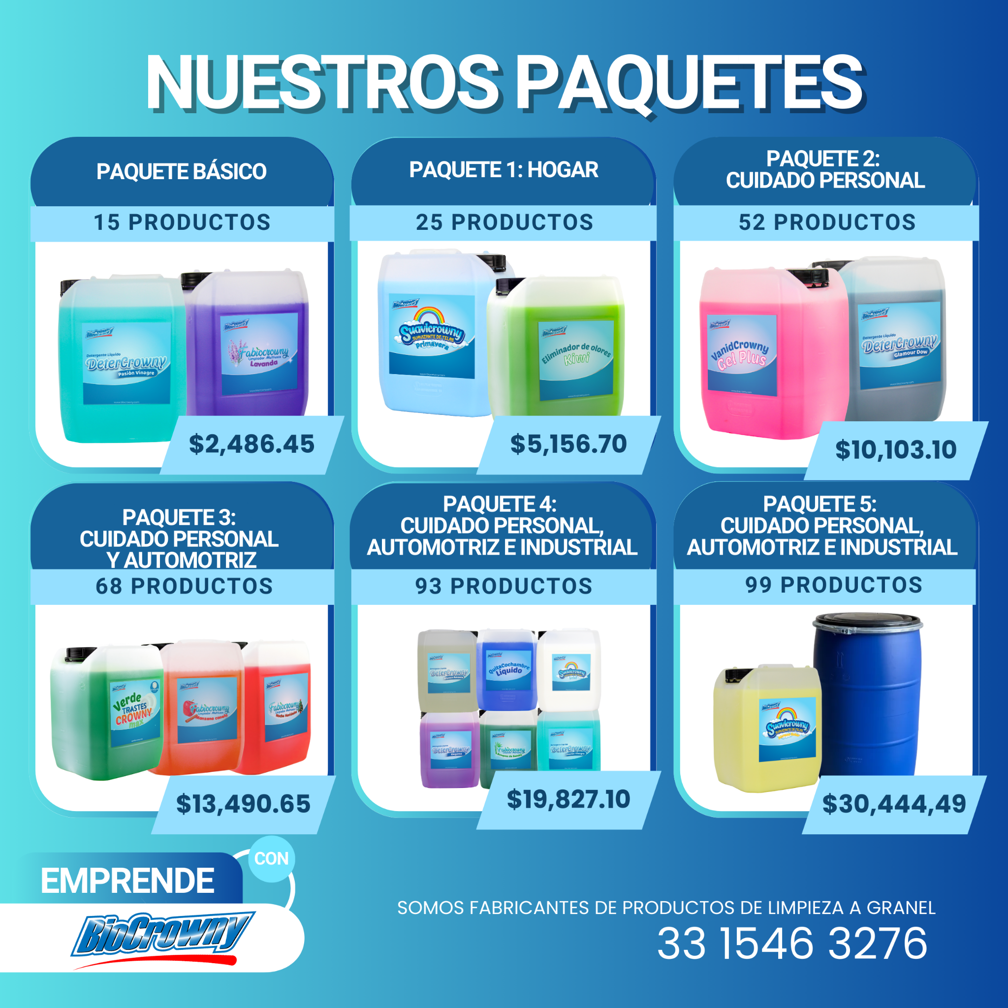 BioCrowny Facebook ad: Cotizar WhatsApp