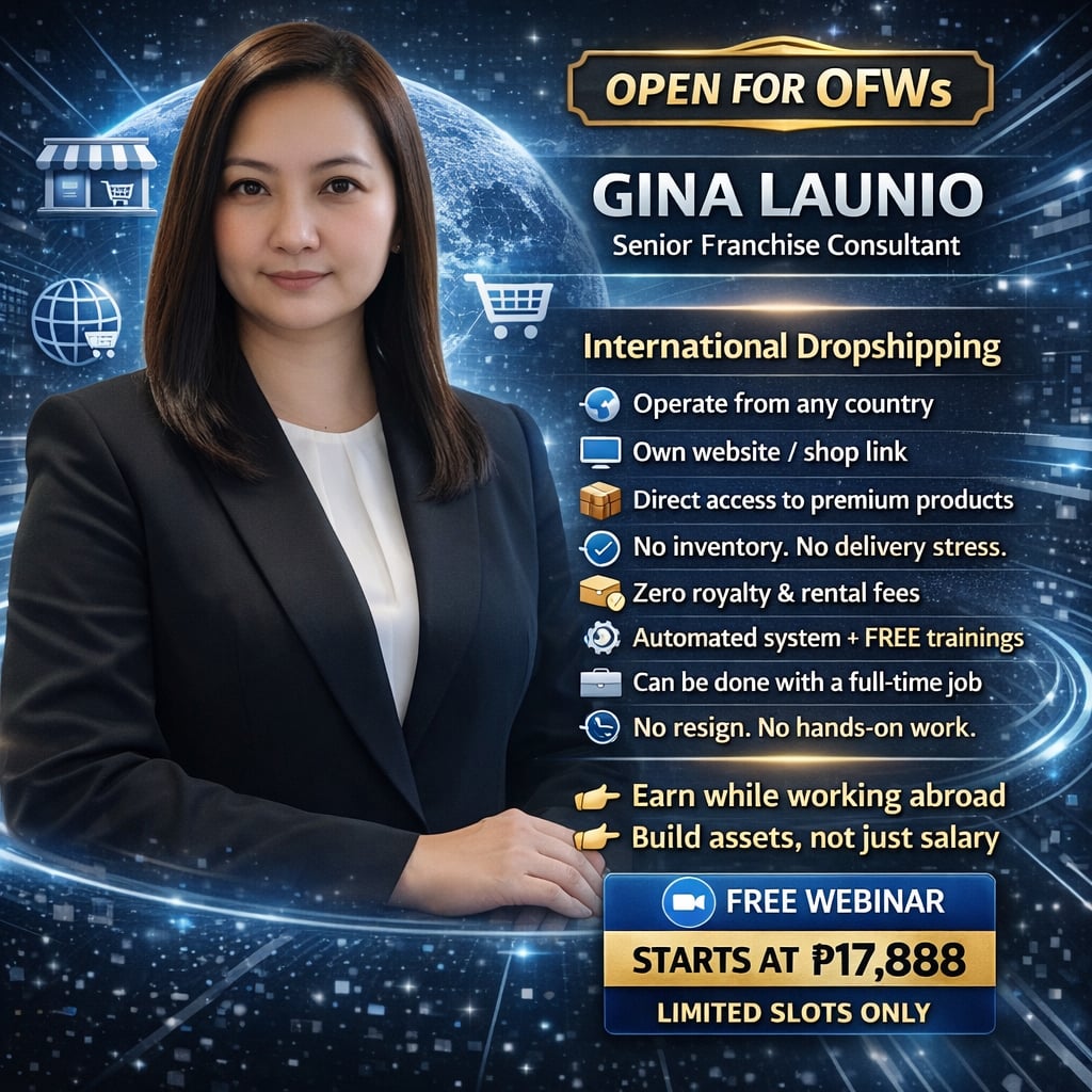 Dropshipping Franchise & E-Com Business Philippines Facebook ad from May 29, 2026