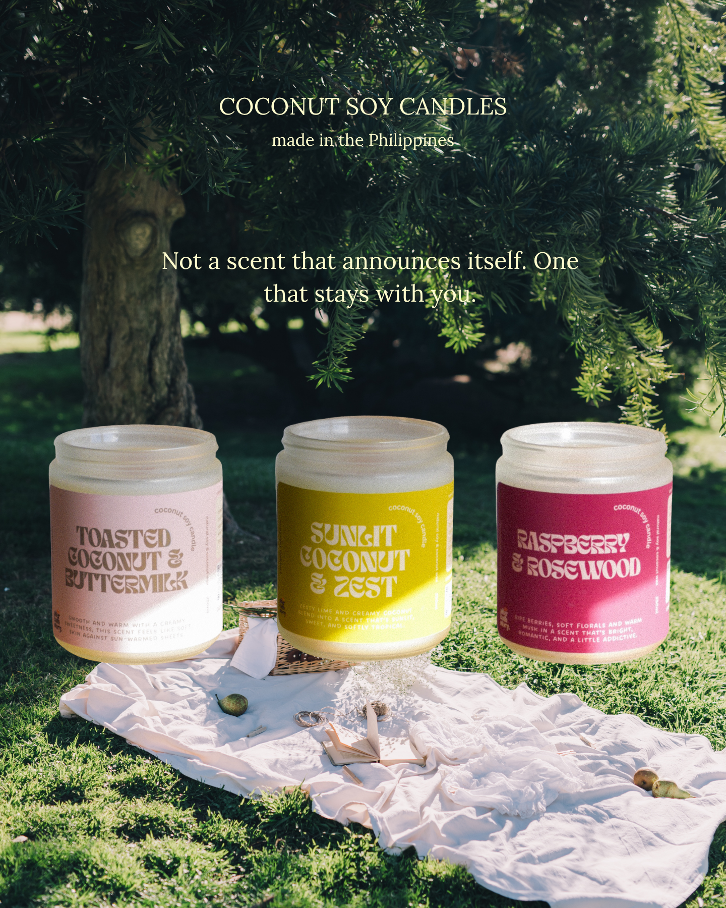 The After Bath Story Facebook ad: Say goodbye to candle-induced headaches.