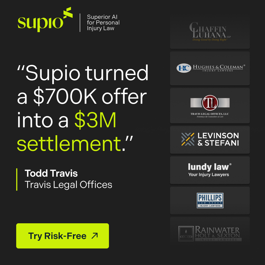 Supio Legal AI Facebook ad