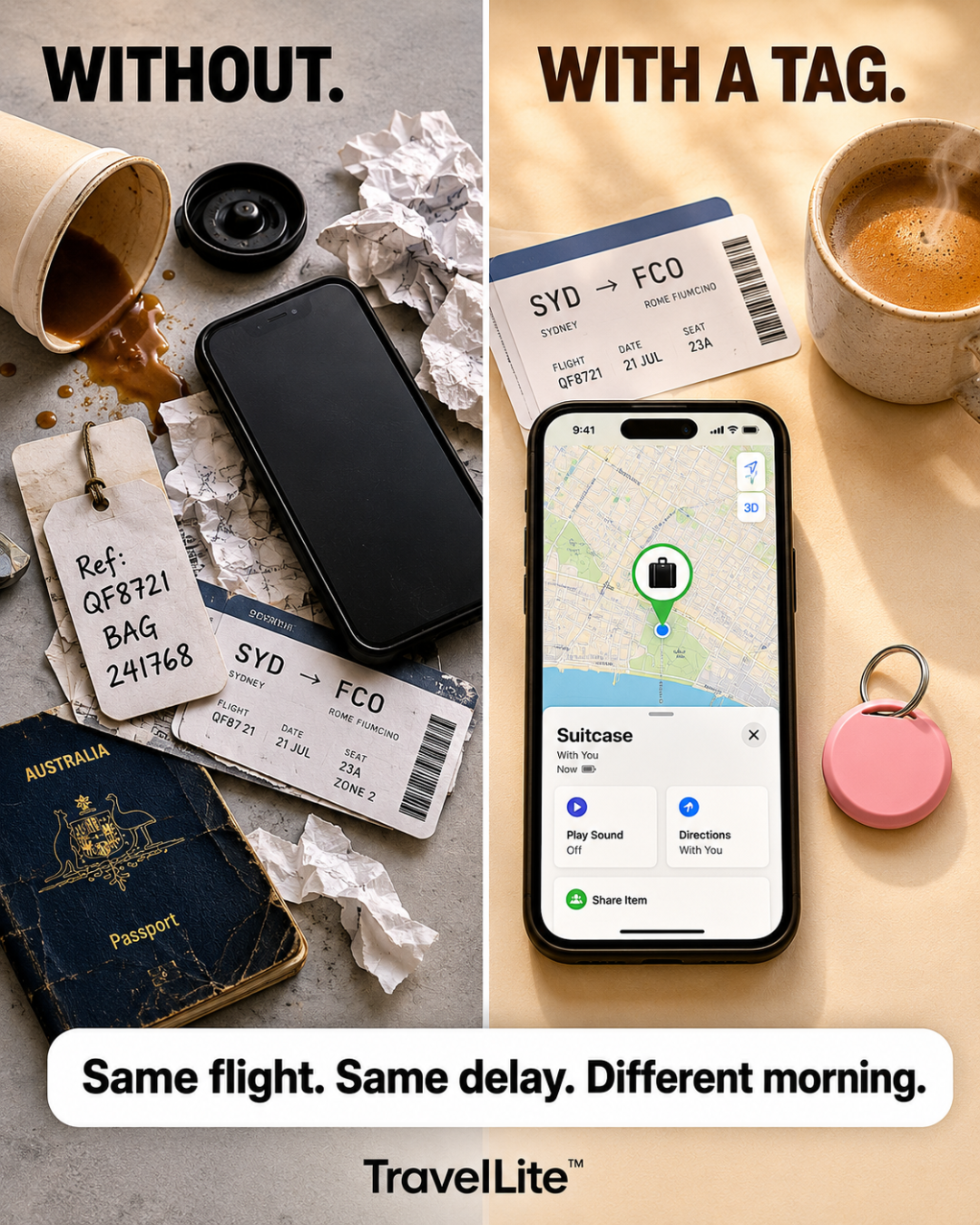 TravelLite Facebook ad