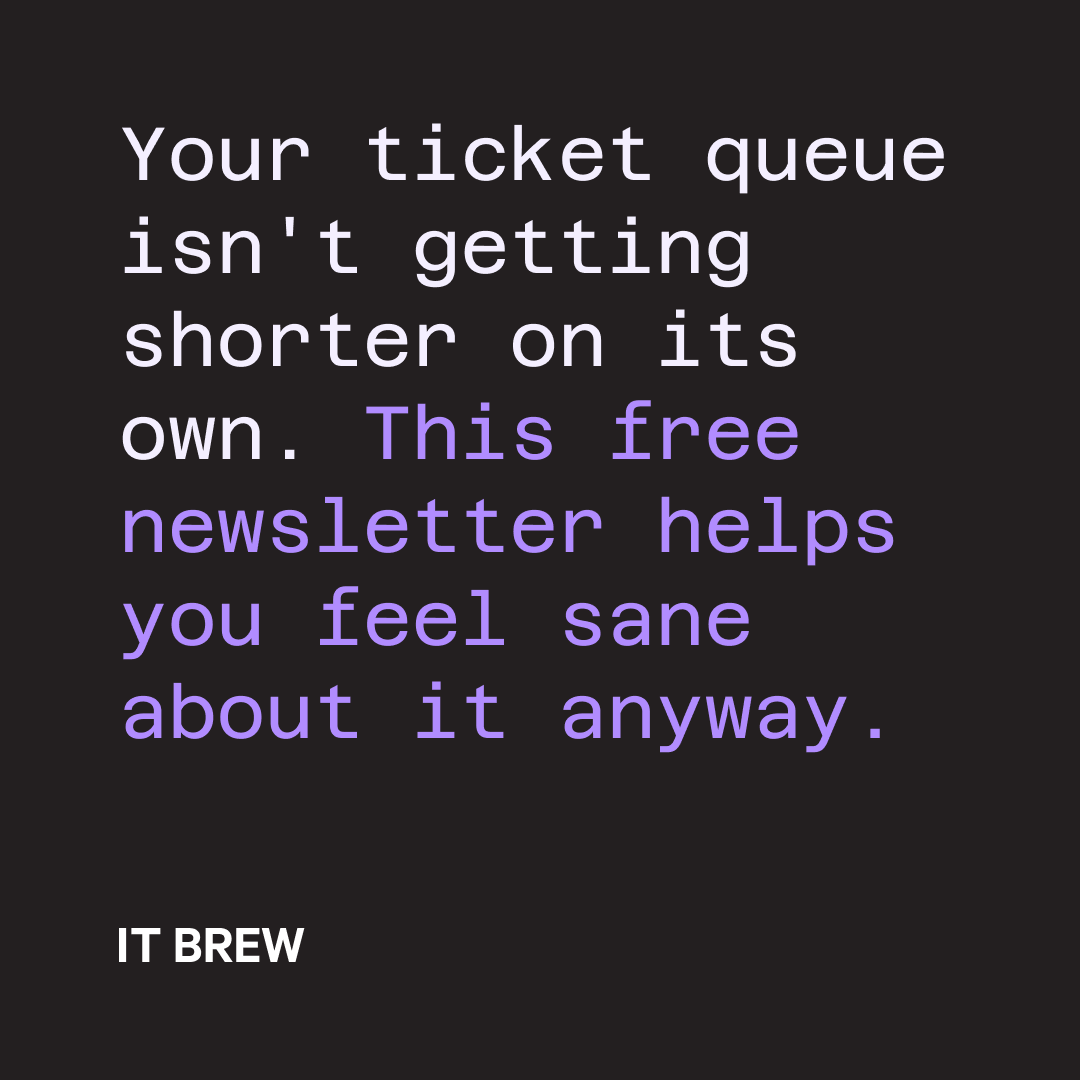 IT Brew Facebook ad